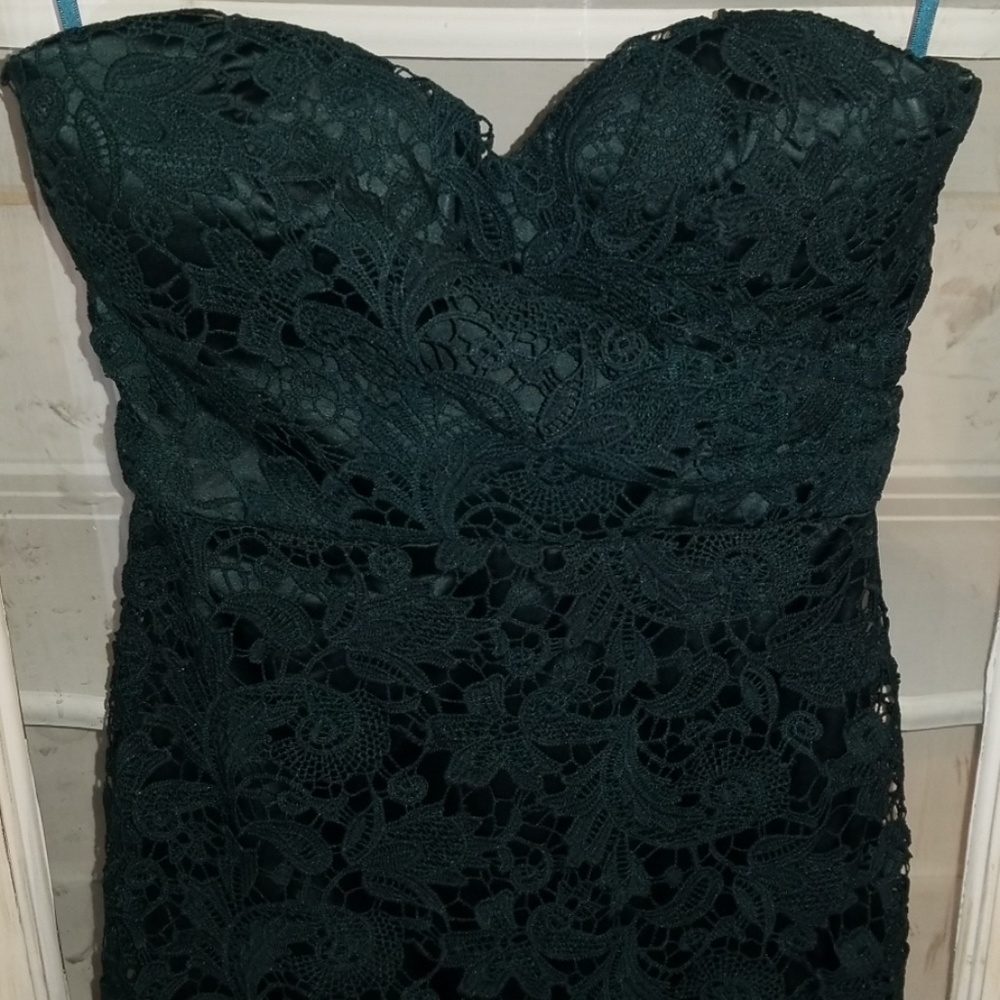 Lulu's Floor Length Lace Mermaid Dress